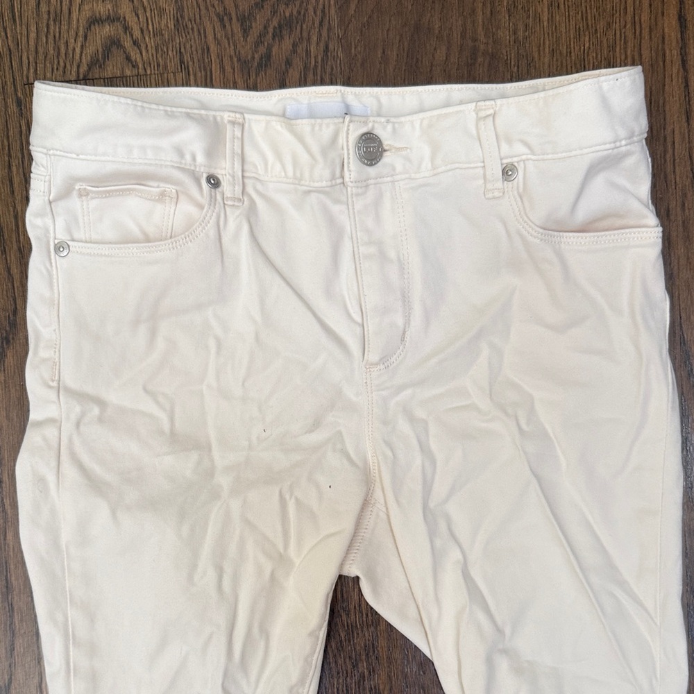 LOFT Light Beige Skinny Jeans - Picture 2 of 6